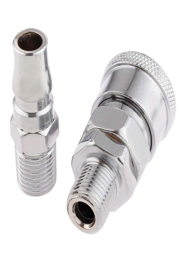 A1 Gadgets SM20 + PM20 Pneumatic Fittings Quick Release 1/4" BSP Male Thread Coupler Fittings for 8 x 5mm Air Line Hose - Image 2